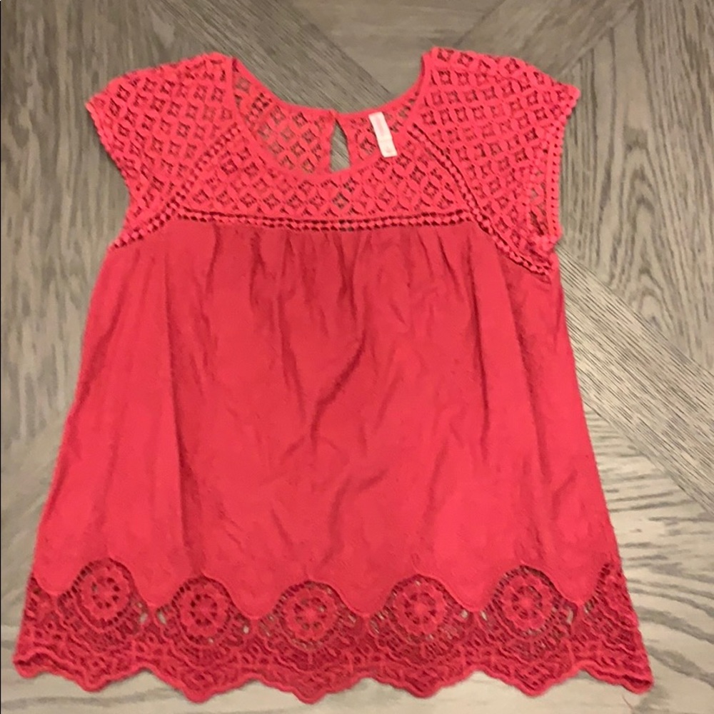 Red tank top